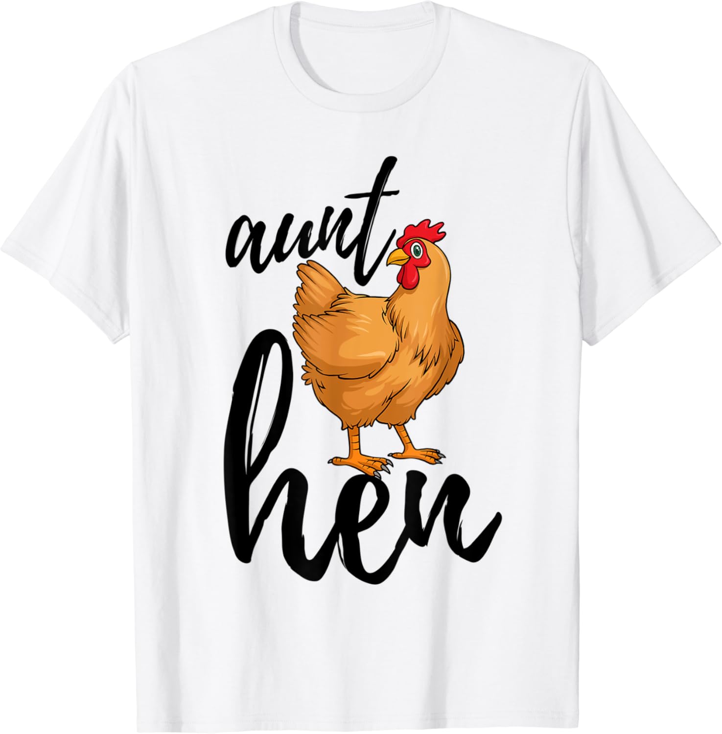 Funny Aunty Hen Tee Shirt Flock Boss Women TShirt Amazon.co.uk Fashion